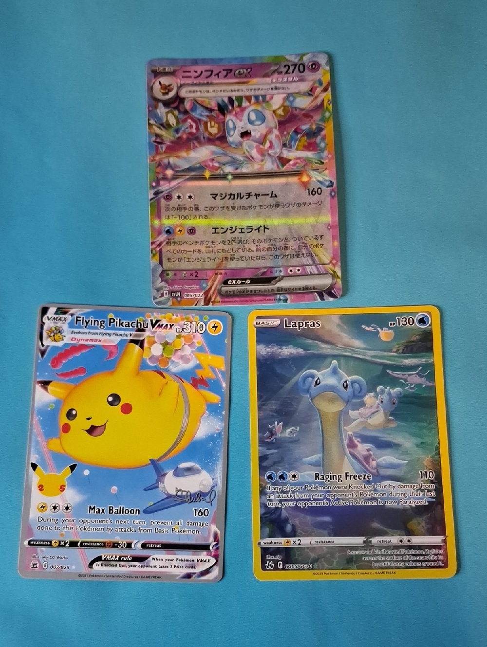 3 Cool Pokemon Cards Pikacgu Laprax